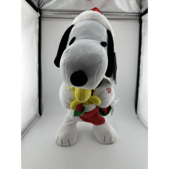 Gemmy SNOOPY Peanuts Woodstock Dancing Sidestepper 13" Plush WT Works Video - Picture 7 of 8